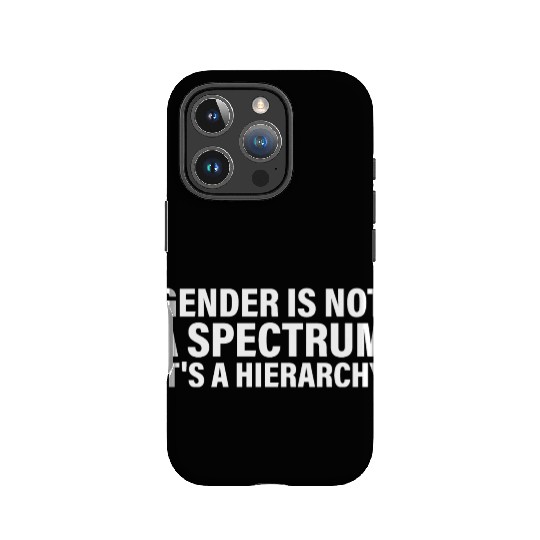 Gender is not a spectrum. It's a Hierarchy IPhone Cases