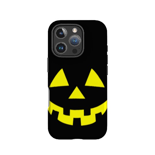 Spooky Halloween pumpkin face trick or treat easy IPhone Cases