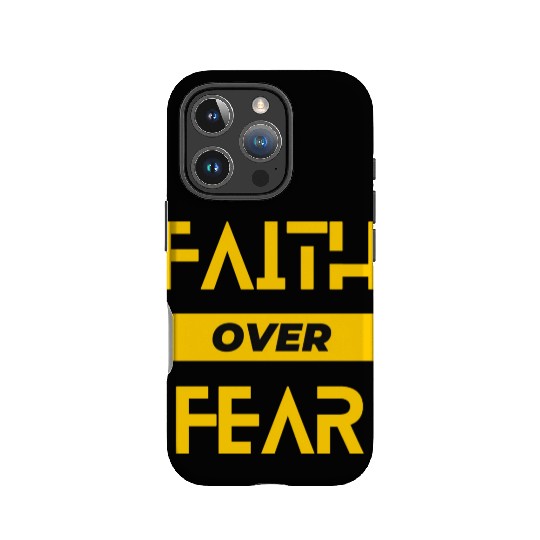 faith over fear IPhone Cases