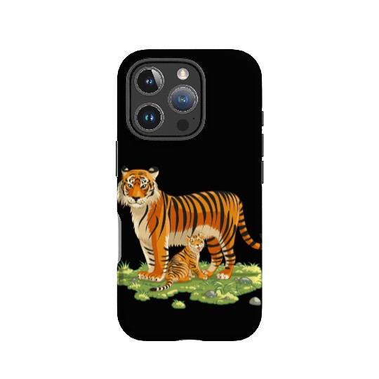 Mother And Son Tiger IPhone Cases