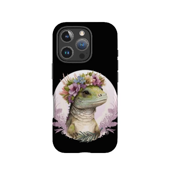 Cute Lizard Flower Crown Lizard Lover IPhone Cases