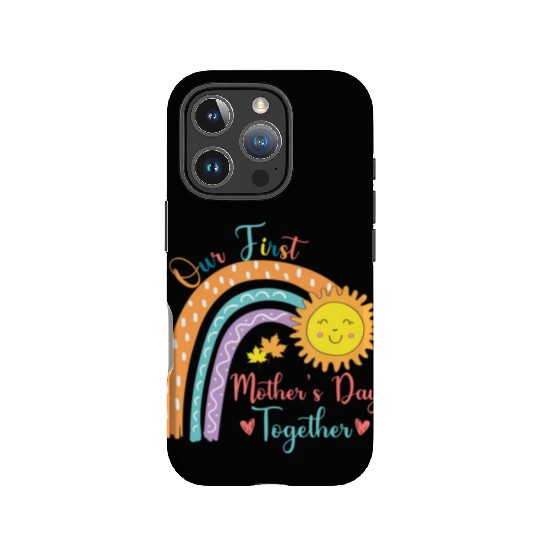 Rainbow Our First Mothers Day Together New Baby IPhone Cases