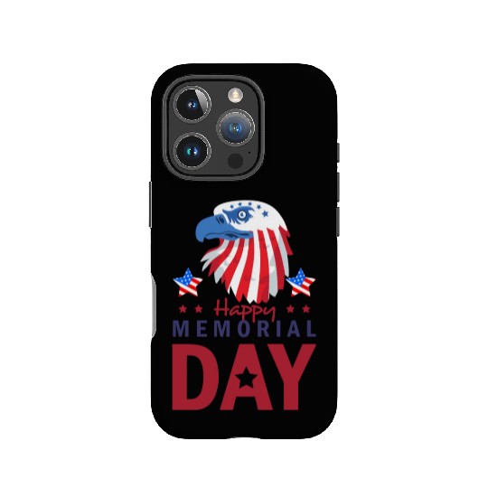 Happy Memorial Day Veterans Brave US Eagle Stars IPhone Cases