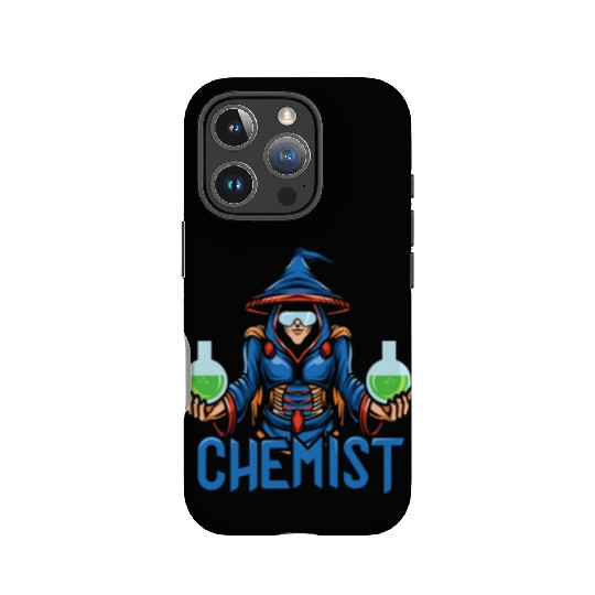 Funny science chemist elements chemists wizard lab IPhone Cases