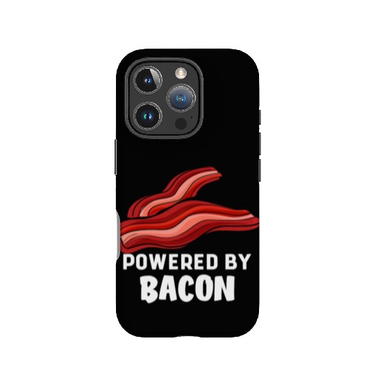 Funny Saying Powered By Bacon Pig Farmer Humorous IPhone Cases