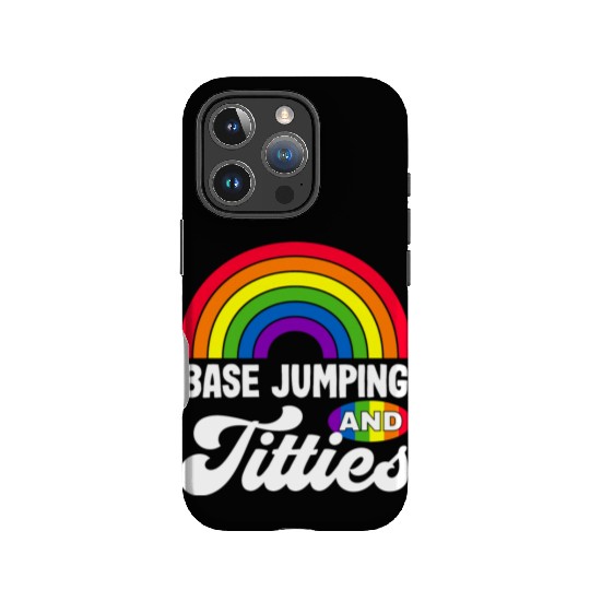 Base Jumping And Titties Funny Lgbt Gay Pride s IPhone Cases