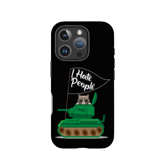 I Hate People Cat Tank Funny I Hate People IPhone Cases