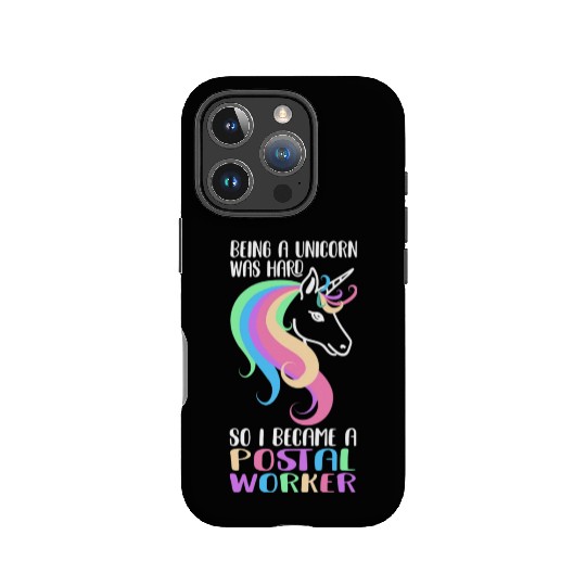 Postal Worker Unicorn Mailman Mail Post Office IPhone Cases