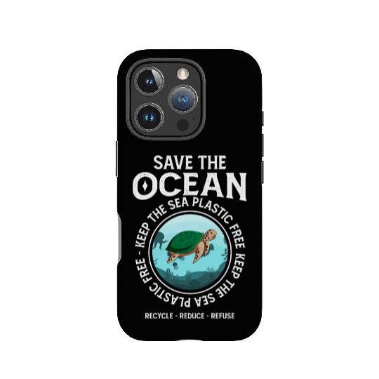 Save The Ocean Keep The Sea Plastic Free Turtle IPhone Cases