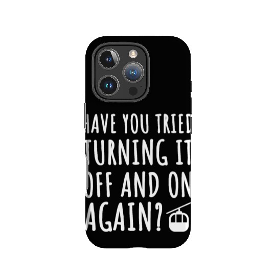 Funny Ski Lift Mechanic Costume IPhone Cases
