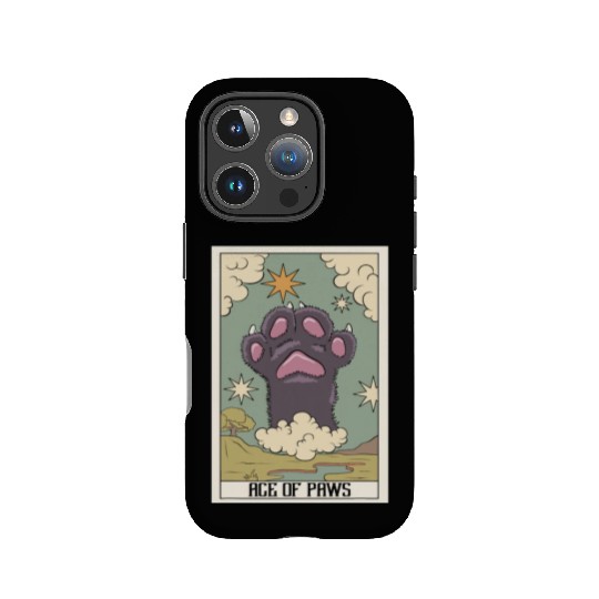 Ace of Paws Tarot Card Reader Cat Paw Occult Tarot IPhone Cases