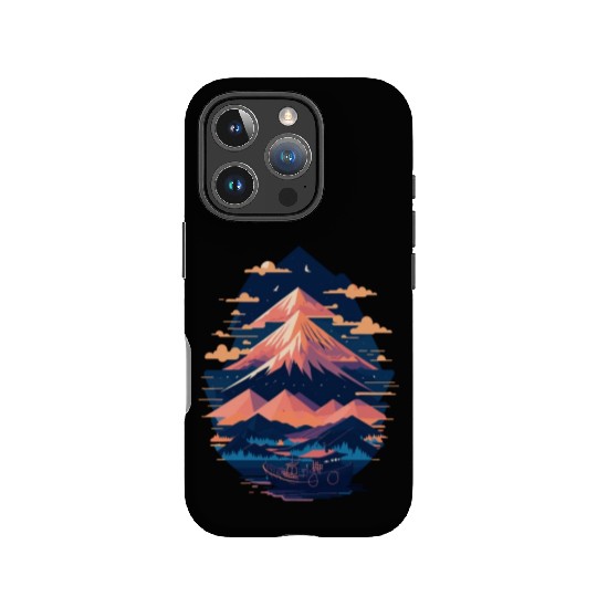 Serene Mount Fuji Sunset Peaceful River Scenery IPhone Cases