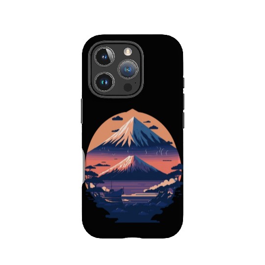 Serene Mount Fuji Sunset Peaceful River Scenery IPhone Cases