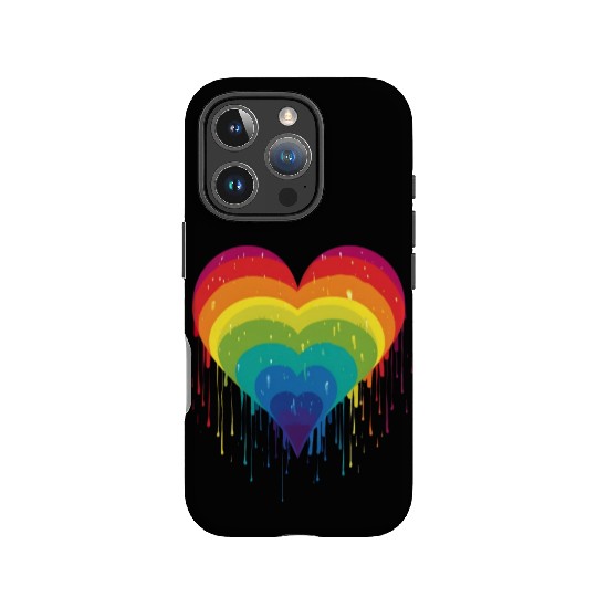 Queer & Loving It: LGBT Rainbow Heart, Supporting IPhone Cases