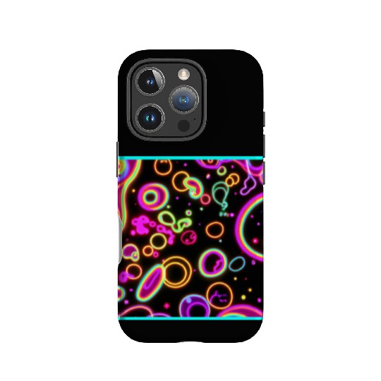 Colorful Circle Neon Patterns Art Design IPhone Cases