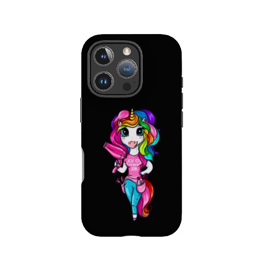 Hairdresser Unicorn Girl I Love My Job IPhone Cases