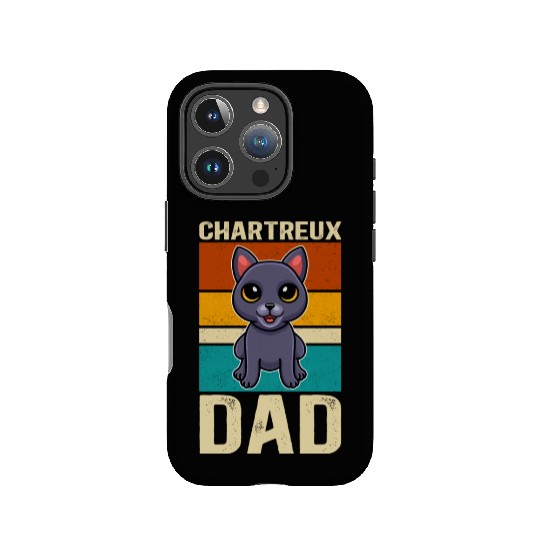 Chartreux Dad Cat Owner IPhone Cases