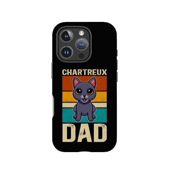 Chartreux Dad Cat Owner IPhone Cases