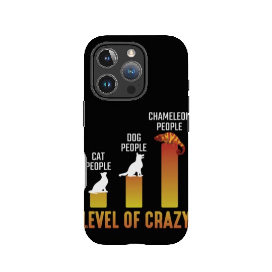 Crazy Chameleon Lover Herpetologist Reptile Owner IPhone Cases