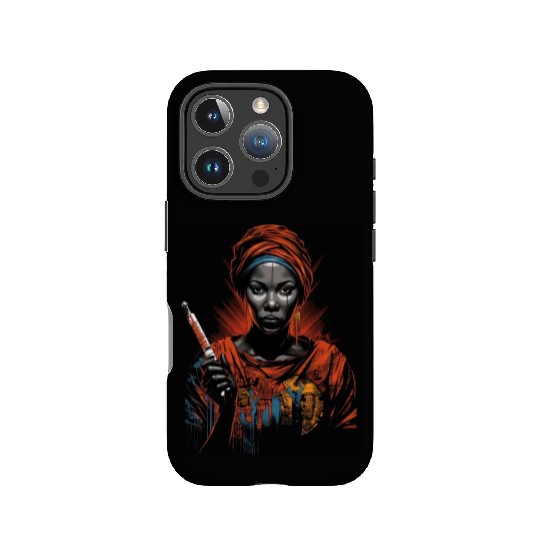 African American Nurse Afro Woman Syringe Nursing IPhone Cases