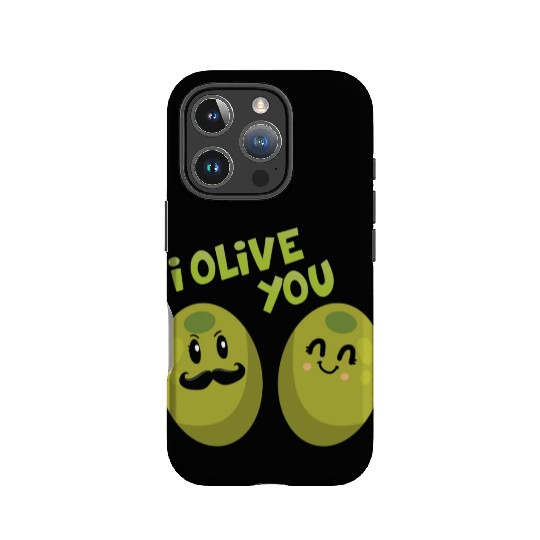 Green Olives Valentine Olive You IPhone Cases