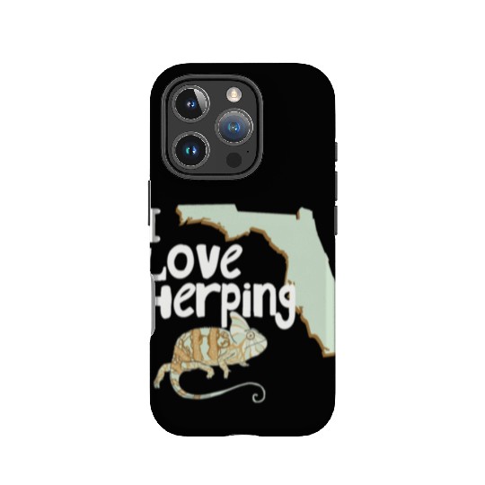 Florida Chameleon I Love Herping IPhone Cases