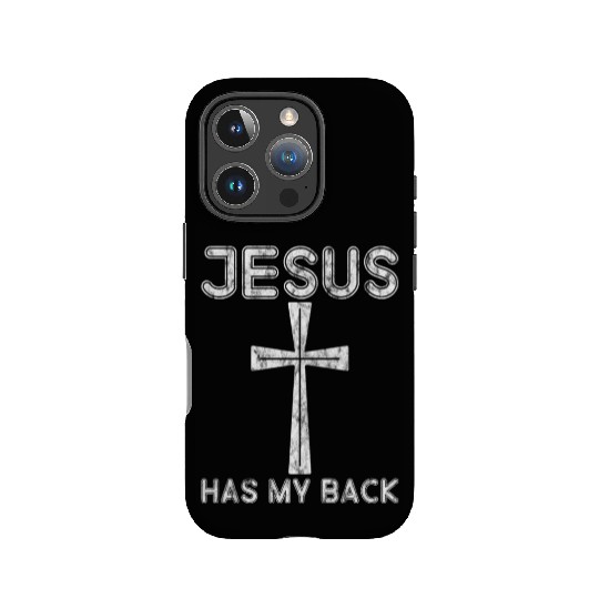 Jesus Has My Back 3 IPhone Cases