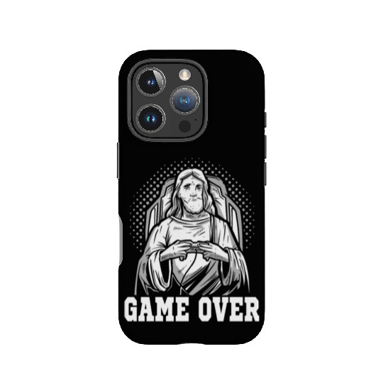 Gaming Jesus Game Over Gamer IPhone Cases