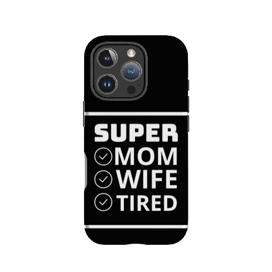 vintage international women's day mom,wife,tired IPhone Cases