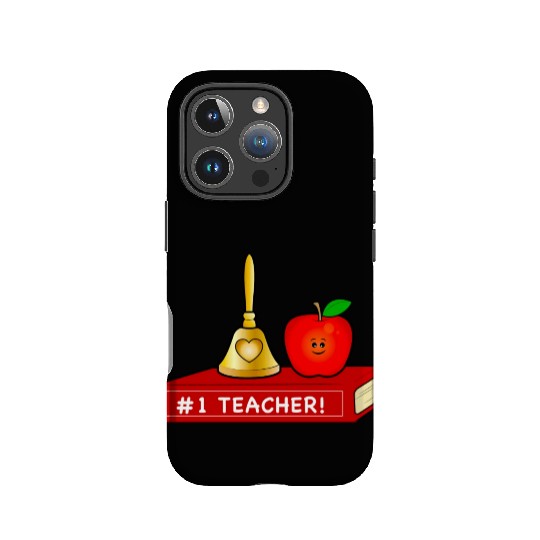 Teacher Appreciation Cute Apple And Bell With Book IPhone Cases