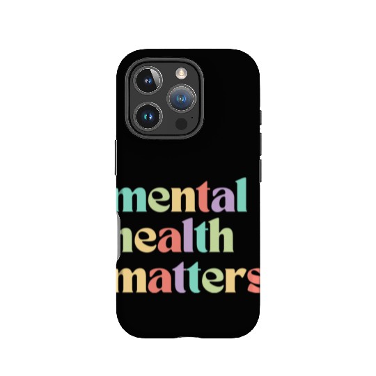 Mental Health Matters | Retro Quote Mixed Peach IPhone Cases