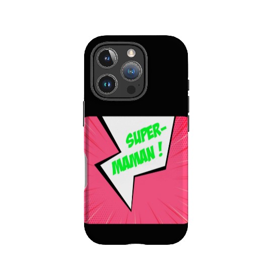 Super-mom super-hero. Best mom Mother's day Comics IPhone Cases