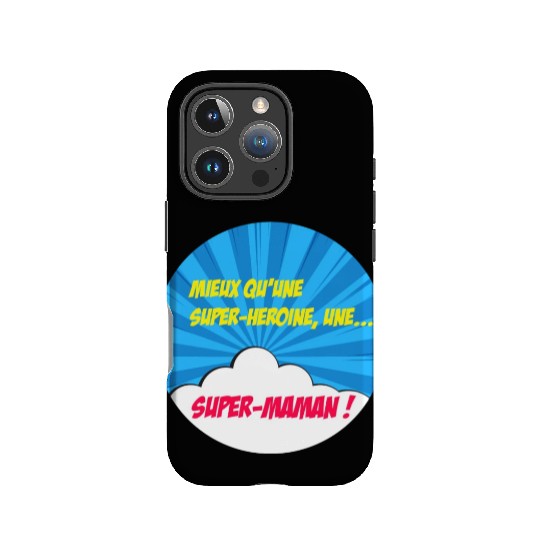Super-mom super-hero. Best mom Mother's day Comics IPhone Cases