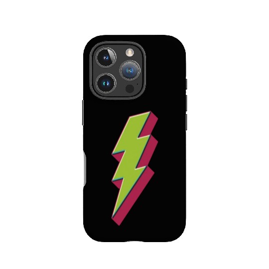 Green Lightning Bolt IPhone Cases