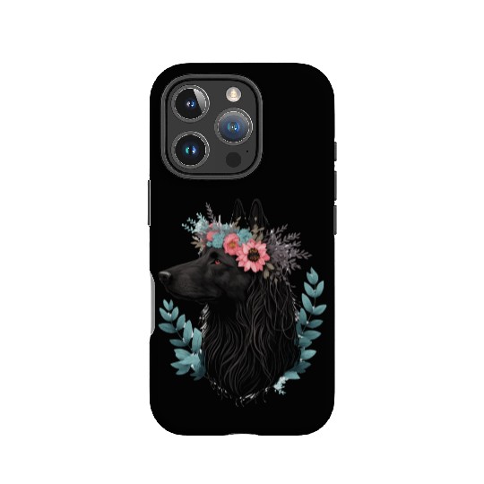 Belgian Sheepdog Flower Crown Pet Dog Breed Floral IPhone Cases