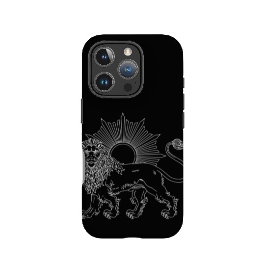 Lion and Sun White IPhone Cases