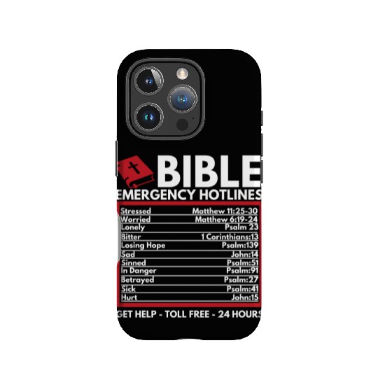 Bible Emergency Numbers Christian Bible Jesus IPhone Cases