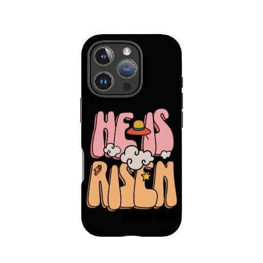 He Is Risen Modern Christian Easter IPhone Cases