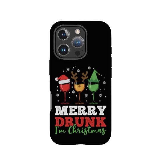 Wine Drinking Pajama Merry Drunk I'M IPhone Cases