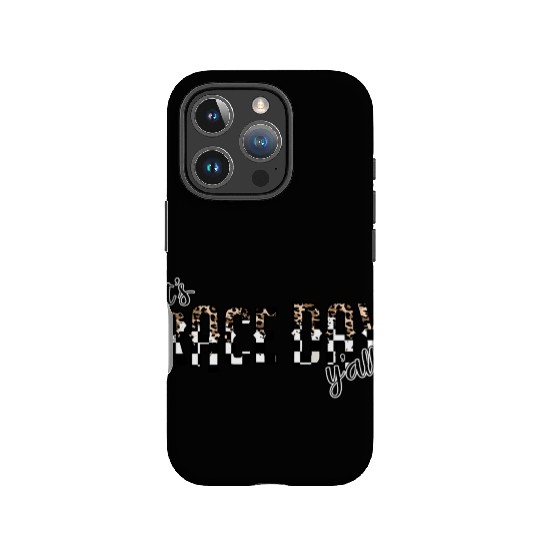 Leopard It'S Race Day Y'All Checkered Flag Racing IPhone Cases