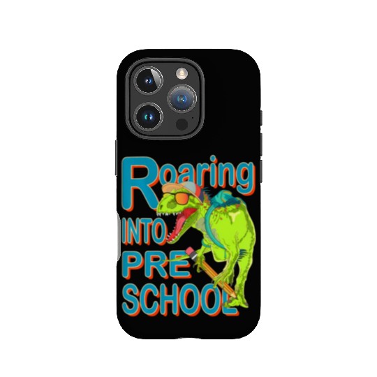 Roaring into Preschool Dinosaur T Rex Back to Scho IPhone Cases