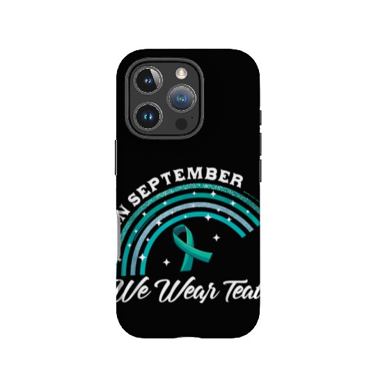 In September We Wear Teal Rainbow Pcos Awareness IPhone Cases