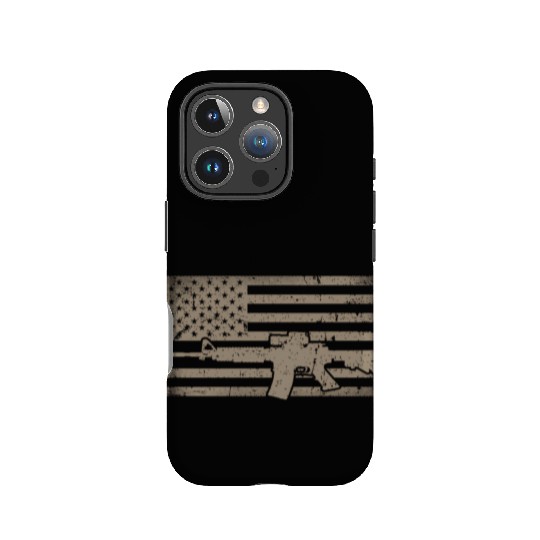 Distressed American Flag Ar15 For Gun Ar15 IPhone Cases