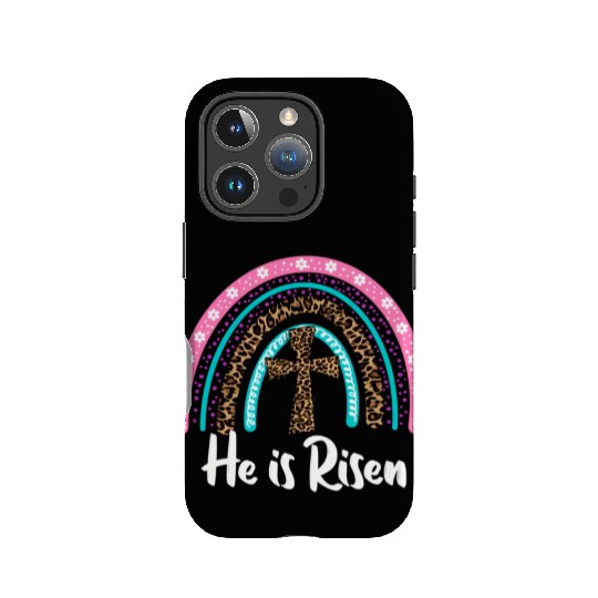 Easter For Christian N Mom He Is Risen Leopard IPhone Cases