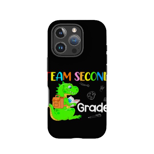 MB35 Team 2nd Grade Dinosaur Back To School Teache IPhone Cases