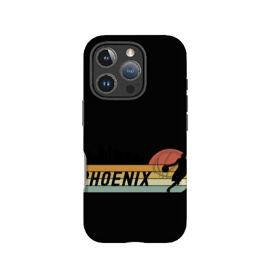 Phoenix Az Cityscape Sun Basketball Fans IPhone Cases