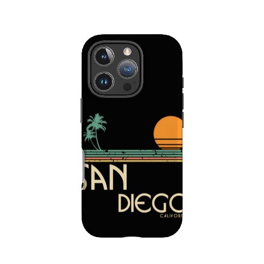 San Diego California Sunset Palms IPhone Cases