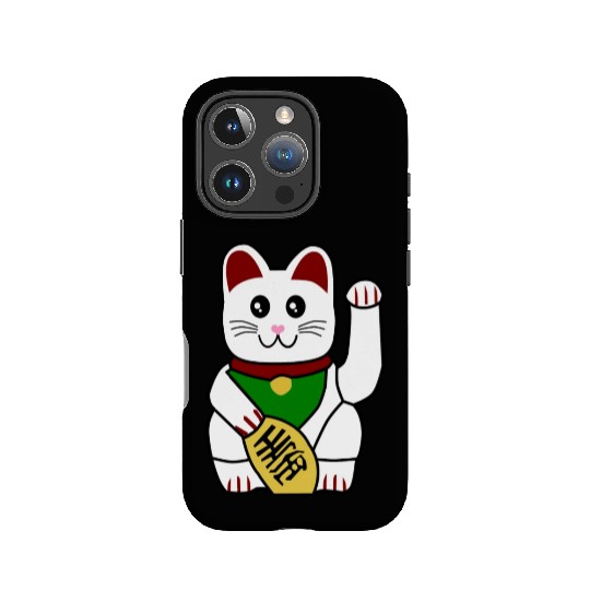 Cute Japanese Lucky Cat 1 IPhone Cases