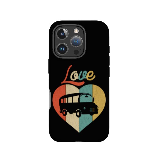 Love School Bus IPhone Cases