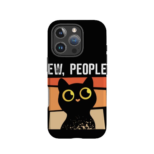 Ew People - cat hates people IPhone Cases